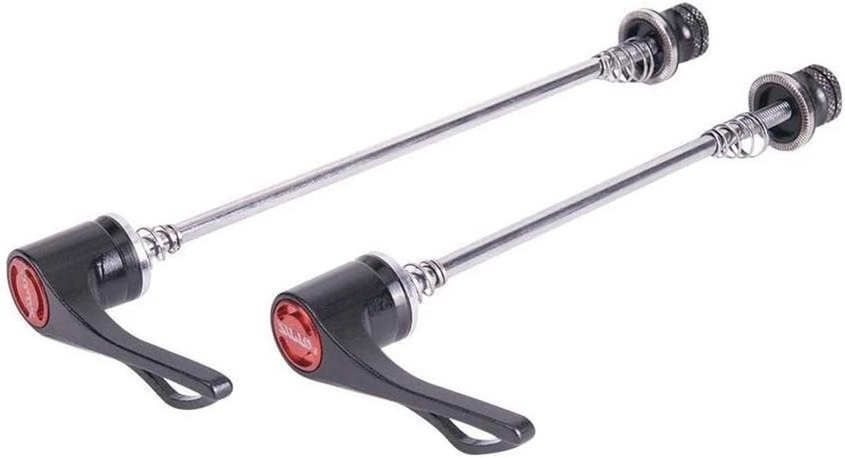 Fiets Snelspanner - MTB Onderdelen - Fietsonderhoud - Ultralicht Aluminium - 100/135mm - Zwart