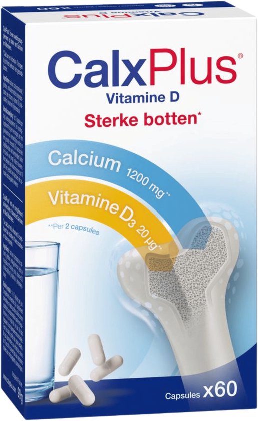CalxPlus Vitamine D | Botten Calcium – en K 60 Capsules