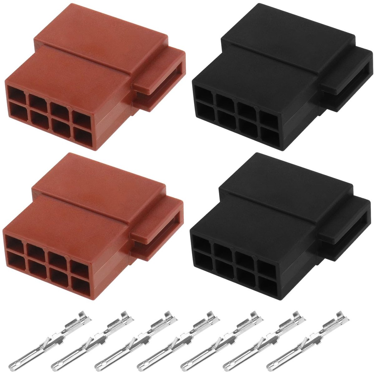 Dailygoods - Cosensi - Dailygoods - Dailygoody - Auto Audio Kabelboom Connector - 16 Pin - Eenvoudige installatie - Bruin en Zwart - Mini ISO Contacten - Geschikt voor auto stereo - 32 s