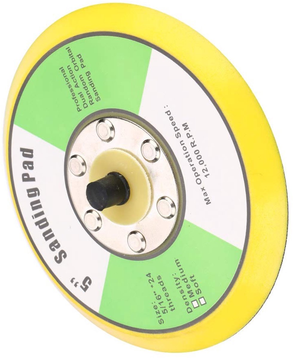 Dailygoods - Dailygoody - Schuur- en polijstschijf - M8-schroefdraad - Voor kunststeen en meubels - 12,7 cm - Geschikt voor metalen - Ideaal voor polijstmachines