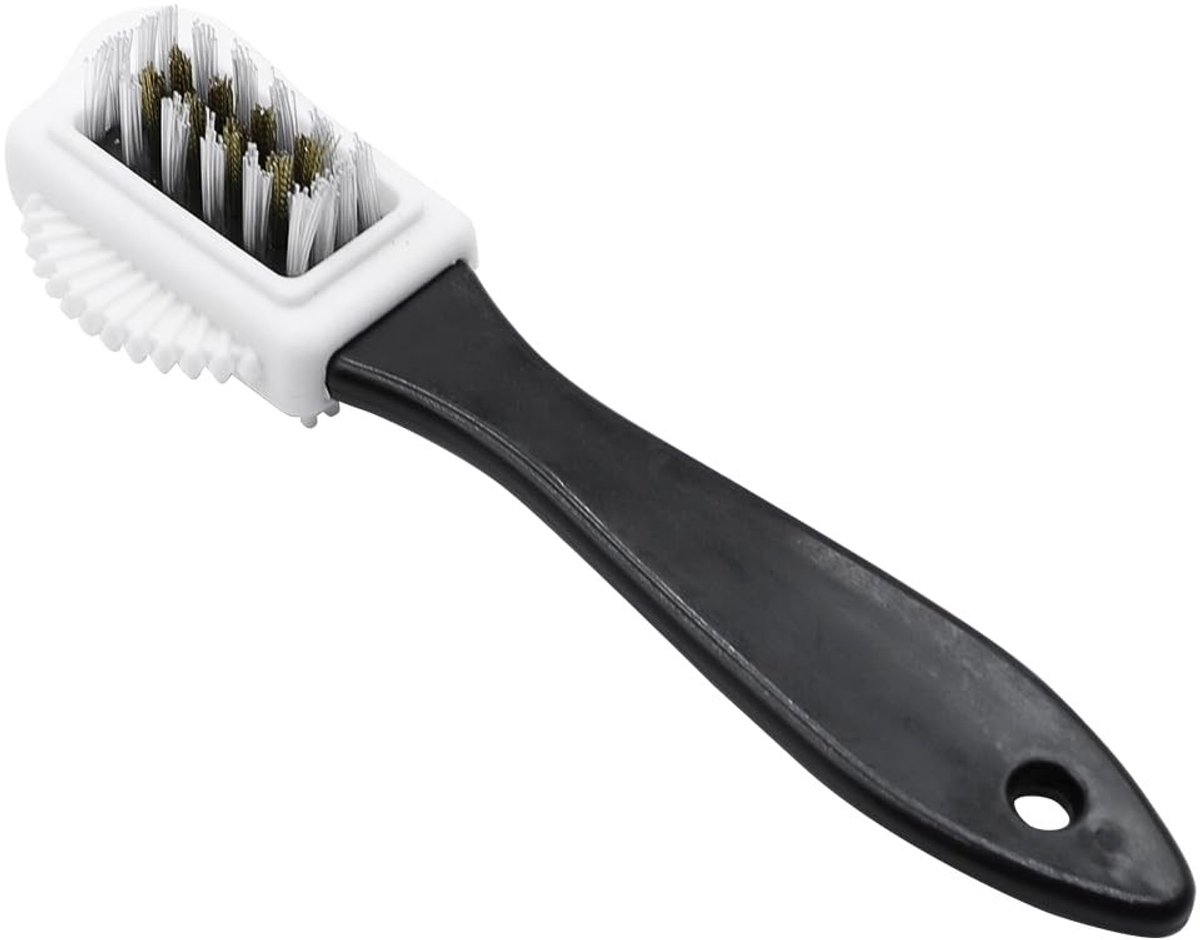Dailygoods - Dailygoody - Laarzenreinigingsborstel - Multifunctioneel - Compact formaat - Suède en nubuck - 4 zijden - Voor schoenen en laarzen