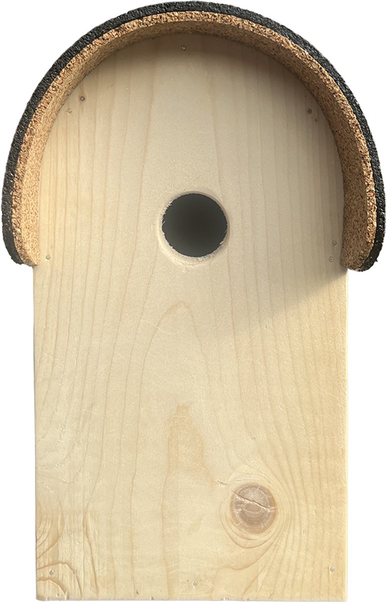 Nestkast Vogelhuisje hout met rond dak | Catbirds