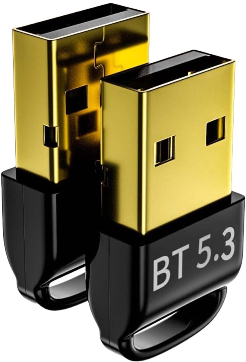 Dailygoods - Dailygoody - USB Bluetooth 5.3 Adapter - Bluetooth Dongle - Compact en Lichtgewicht - Geschikt voor PC en Laptop - Verbeterde Verbinding - Ondersteunt