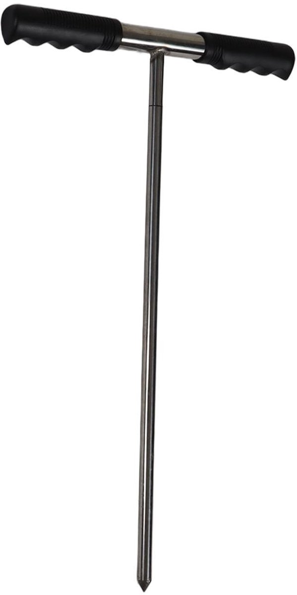 Dailygoods - Dailygoody - Bodemmonstersonde - Verstelbare T-handgreep - Roestvrijstaal - Scherpe Punt - Bodemmonstername - Geschikt voor Tuin en Boerderij - 32-48 .