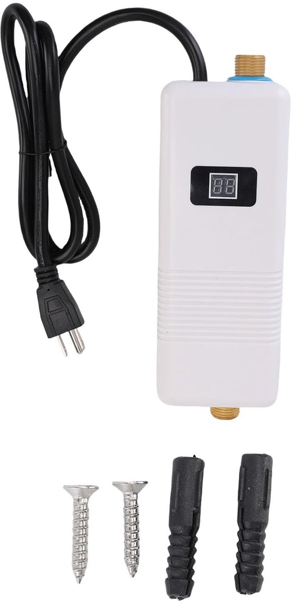Dailygoods - Dailygoody - Instant Elektrische Waterverwarmer - 3000W - Ideaal voor Keuken en Badkamer - Compact en Efficiënt - Warm Water - Snelle Verwarming - Ges