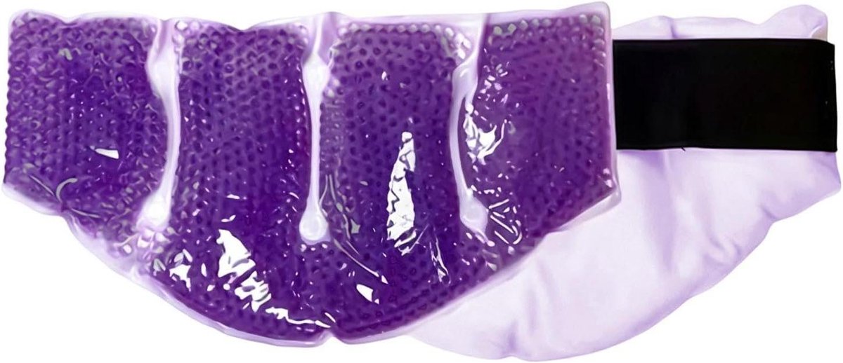 Nekkompres - Halskoeler - Nekklachten verlichten - Herbruikbaar warm & koud - 33 x 16 cm - Blauw