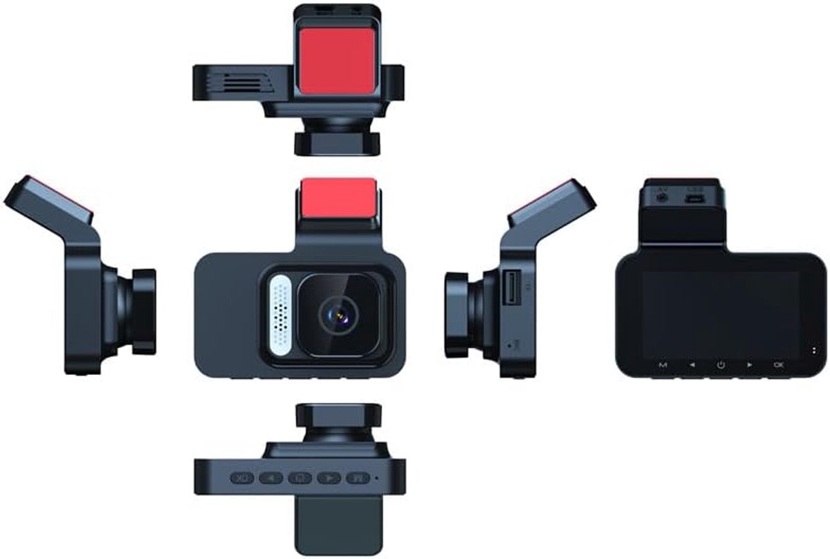 Auto Dash Cam - Dubbele Lens Recorder - Veilige Rit - Draadloze Connectiviteit - 3 Inch Scherm - Zwart – foto 3