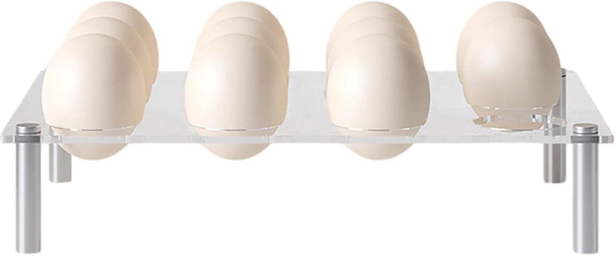 Eierorganizer - Eierhouder Keuken - Keuken Opbergen - Transparant Acryl - 12 Gaten - Doorzichtig