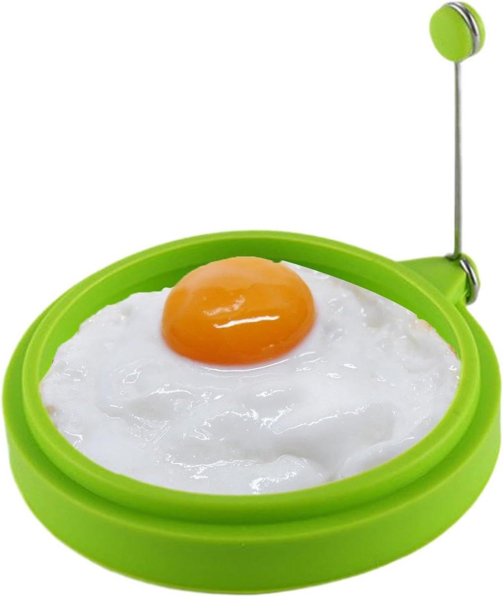 Eier Kookringen - Omelet Vormen - Ontbijt Maken - Antiaanbaklaag - Meerkleurig - Set van 4