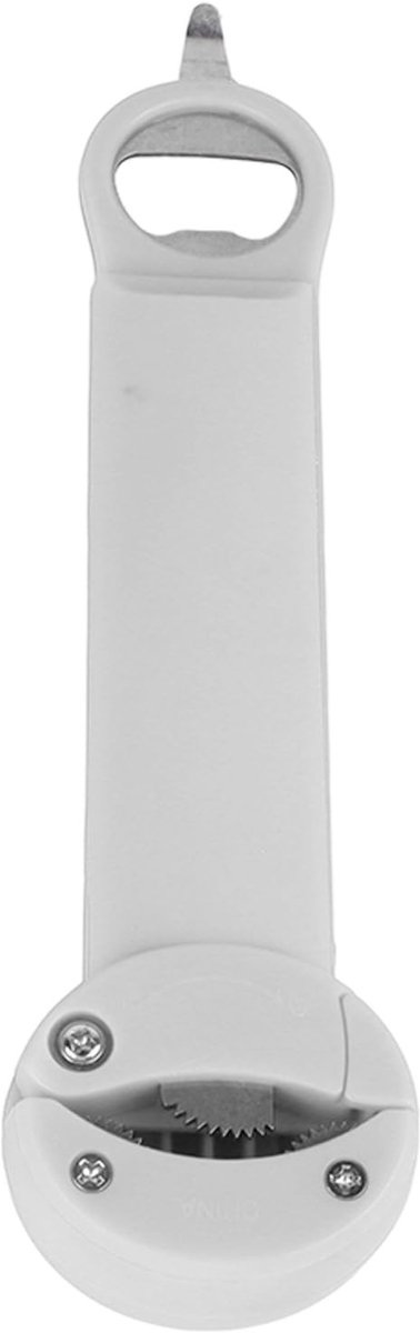 Cosensi - Dailygoods - Dailygoody - Roestvrijstalen Verstelbare Dopschroef - Multifunctionele Flesopener - Beige - Potopener - Handig voor Ouderen - Extra Flesopeningsgereed