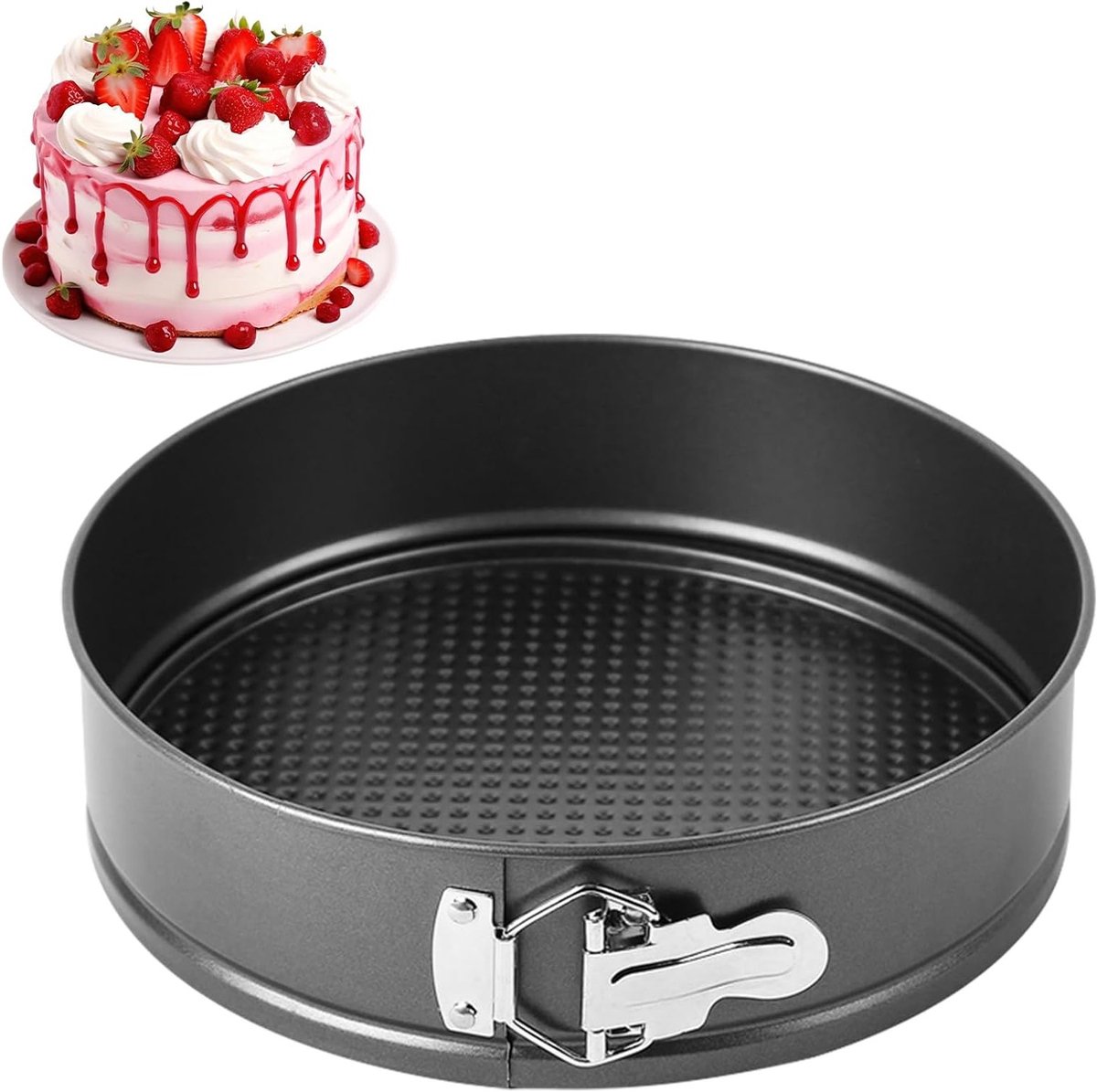 Ronde Taartvorm 24 cm met Antiaanbaklaag – Perfecte Bakresultaten