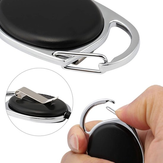 Retractable Badge Holder Metalen Reel Clip Sleutelhanger voor ID Kaarten - Set van 10, Perfect voor Werk en Evenementen — afbeelding 4