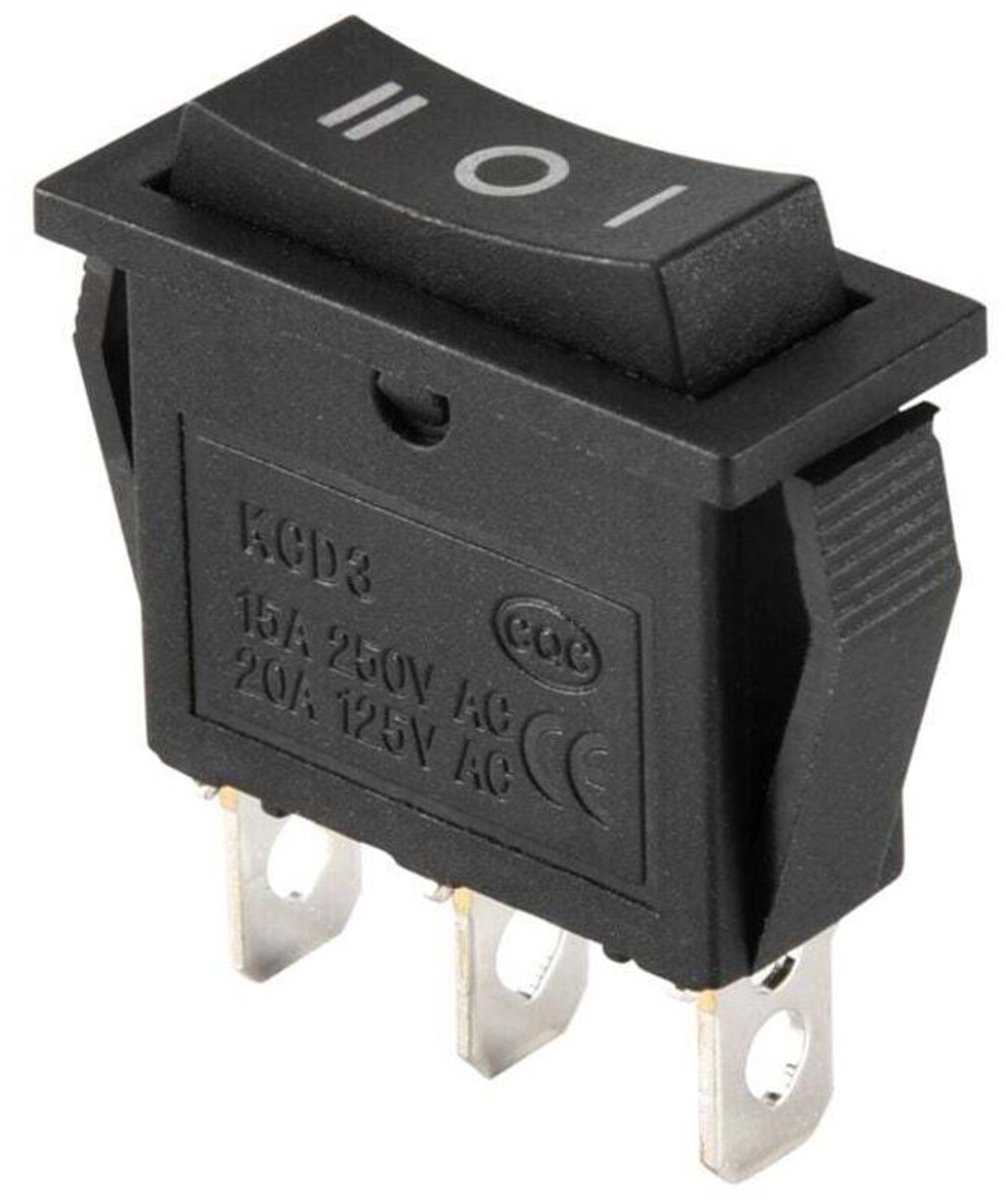 3-pins AAN-UIT-AAN tuimelschakelaar AC 250V 20A Aan/Uit-stand