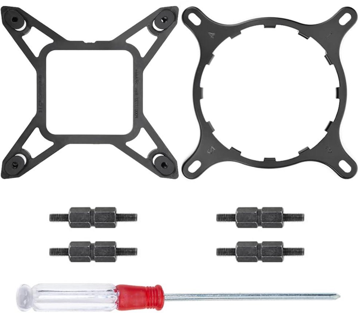 LGA 1700 Beugelset - Upgrade Kit - Computer Koeling - Massief Metaal - 2 Stuks - Zwart