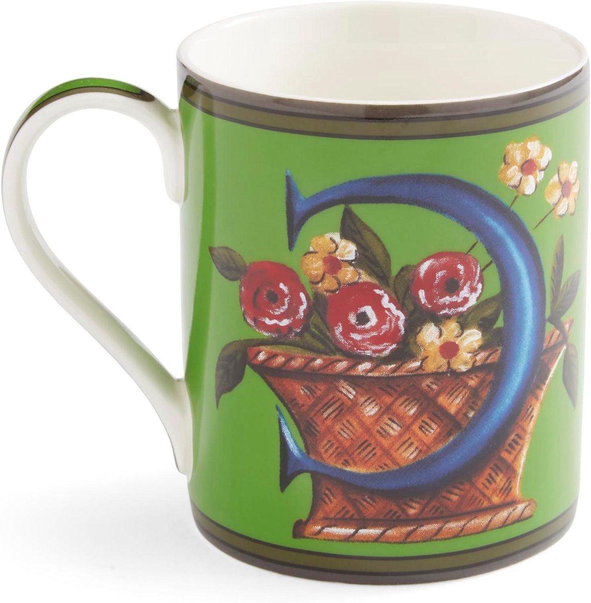 Alfabet Mok - Thee Koffie - Persoonlijk Cadeau - Met Letter C - 340ml Inhoud - Rood