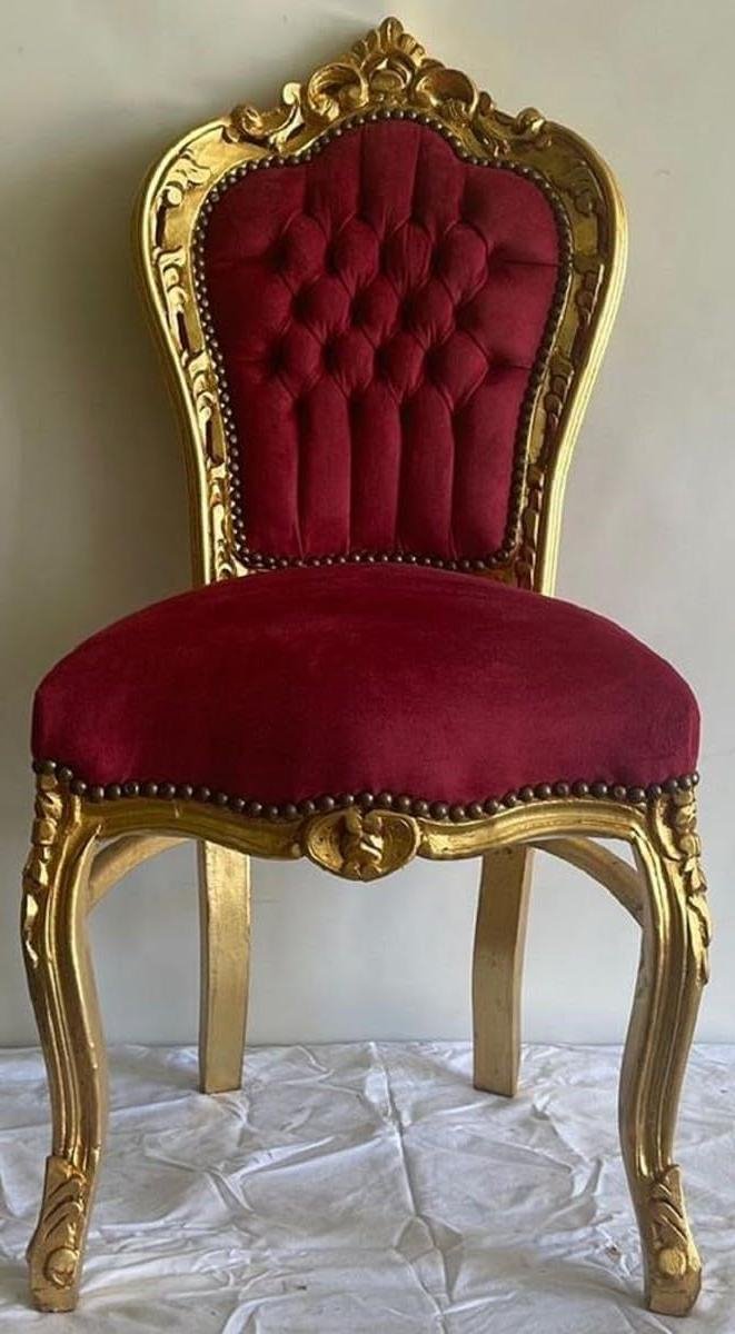 Eetkamerstoel Barok - Antieke Stijl Stoel - Stijlvol Zitten - Handgemaakte Replica - 108 c