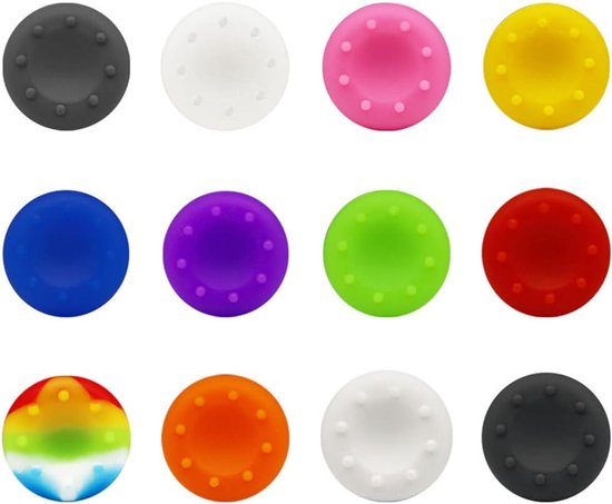 Gamepad Thumbstick Covers - Joystick Caps - Gaming Comfort - Antislip Siliconen - 2 Stuks - Geel — afbeelding 4