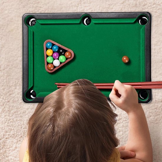 Kleine pooltafel - Mini biljartspel - Familie entertainment - Ontwikkelt denkvermogen - 315 cm - Niet gespecificeerd — afbeelding 3