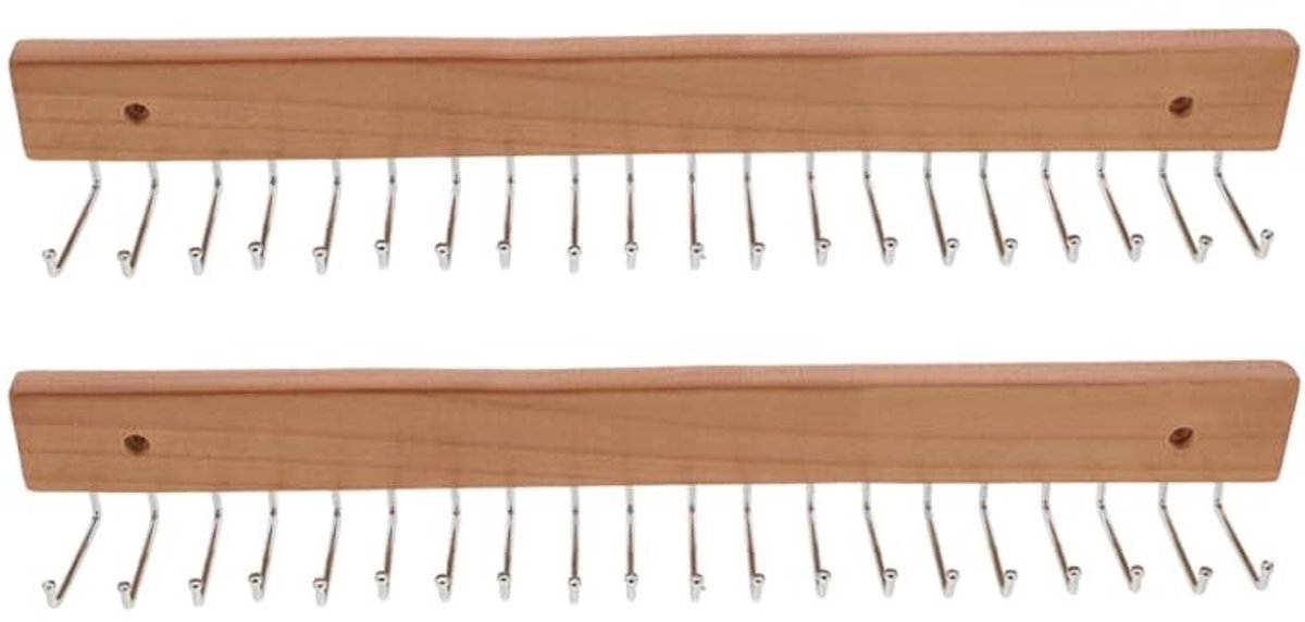 Dailygoods - Dailygoody - Kleerhanger voor stropdassen - Ruimtebesparend - Kaki - Organizer voor kledingkast - Stijlvol design - Geschikt voor dames