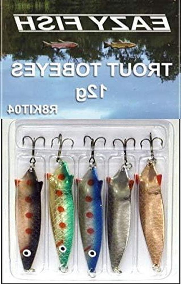 Kunstaas Set - Roofvis Aas - Vissen Op Roofvis - Klassiek Ontwerp - 5 Pack 12g - Zoetwater Kleuren