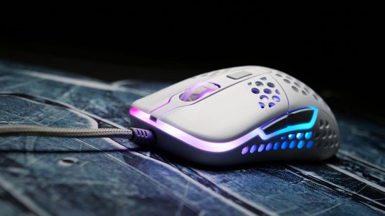 Gaming Muis - Lichte Muis - Intensief Gebruik - Modulaire Behuizing - Ultralicht - Wit — afbeelding 2