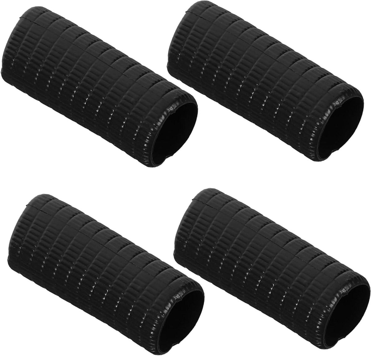 Strijkstokgrepen - Eindpin Stoppers - Muziek Maken - Hoge Elasticiteit - 4 Stuks - Zwart