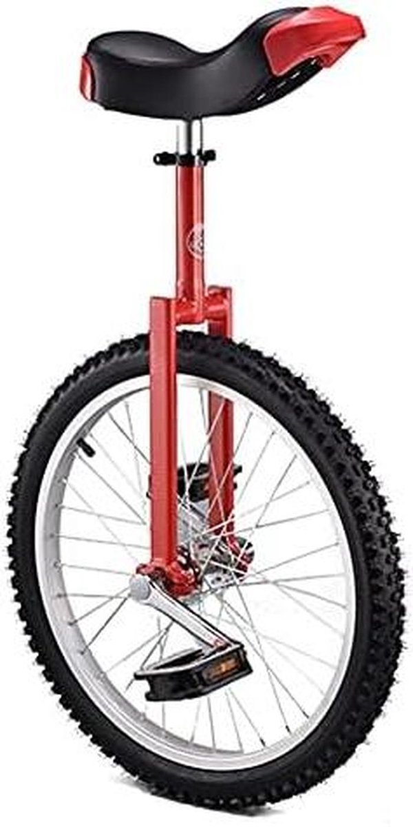 Eenwieler - Balans fiets - Sport en vrije tijd - Verstelbare zadelhoogte - 20 inch wiel - Rood