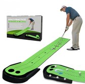 Stripe puttingmat voor golf - Automatische balretour en 2 oefengaten