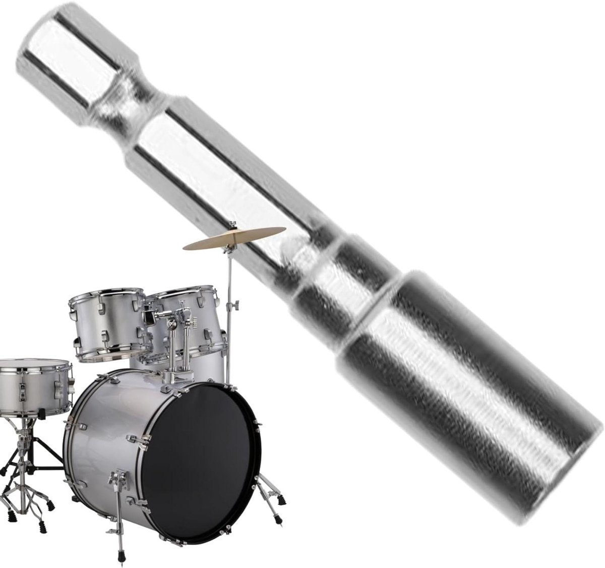 Stemsleutel Drums - Percussie Hulp - Instrument Stemmen - Precisie Boor Punt - 5 cm - Metaal