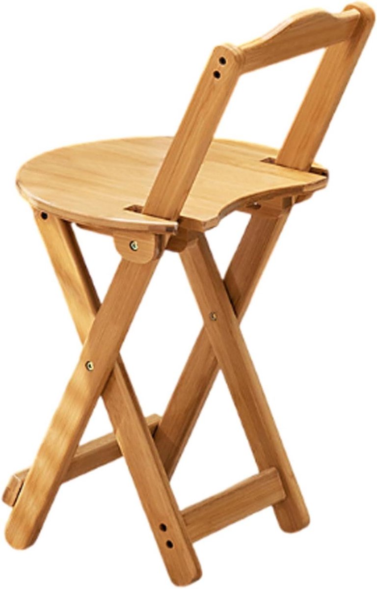 Barkrukken Bamboe - Stoelen met rugleuning - Keuken en Bar - Geen montage nodig - 45cm - Hout