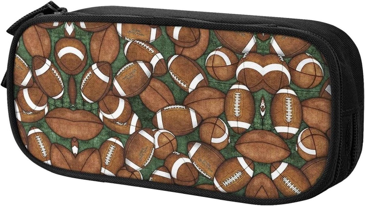 Stijlvolle etui - Pennenorganizer tas - Schrijfgerei opbergen - Wasbaar polyester - 21 cm lang - Groen
