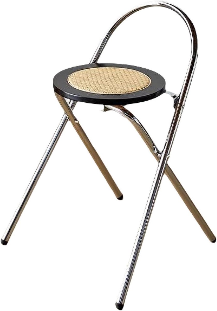 Barkrukken - Zitkrukken - Compacte Opslag - Ruimtebesparend Ontwerp - 50cm - Zwart