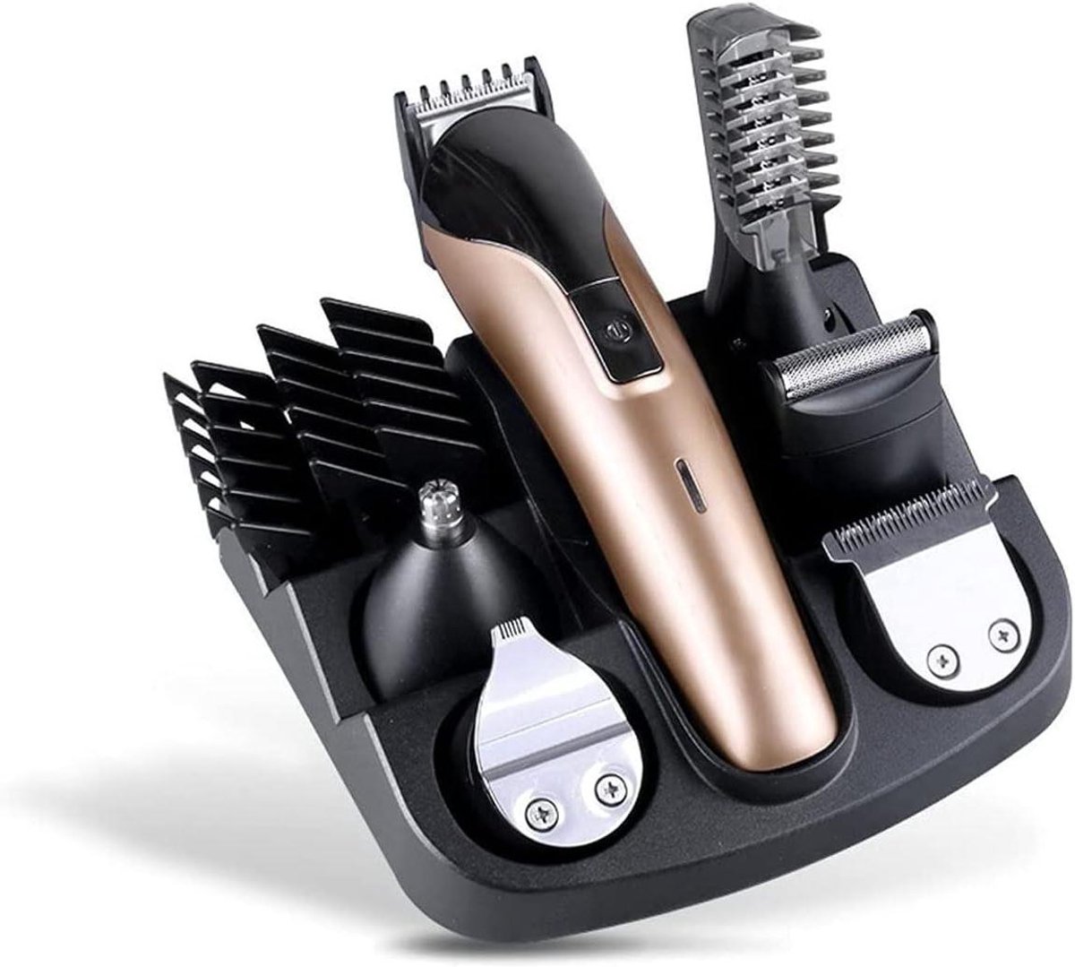 Multifunctionele Tondeuse - Haar trimmer - Persoonlijke verzorging - 6-in-1 set - USB Oplaadbaar - Goudkleurig