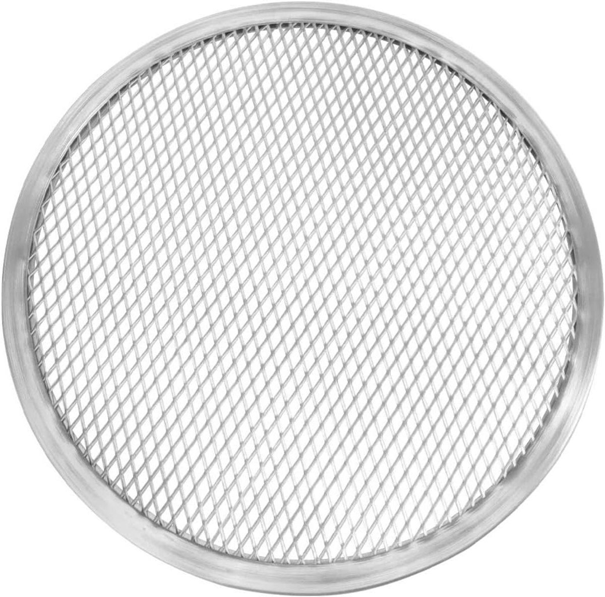 Pizzabodem - Bakplaat - Pizza Bakken - Geperforeerd Oppervlak - 28 cm - Zilver