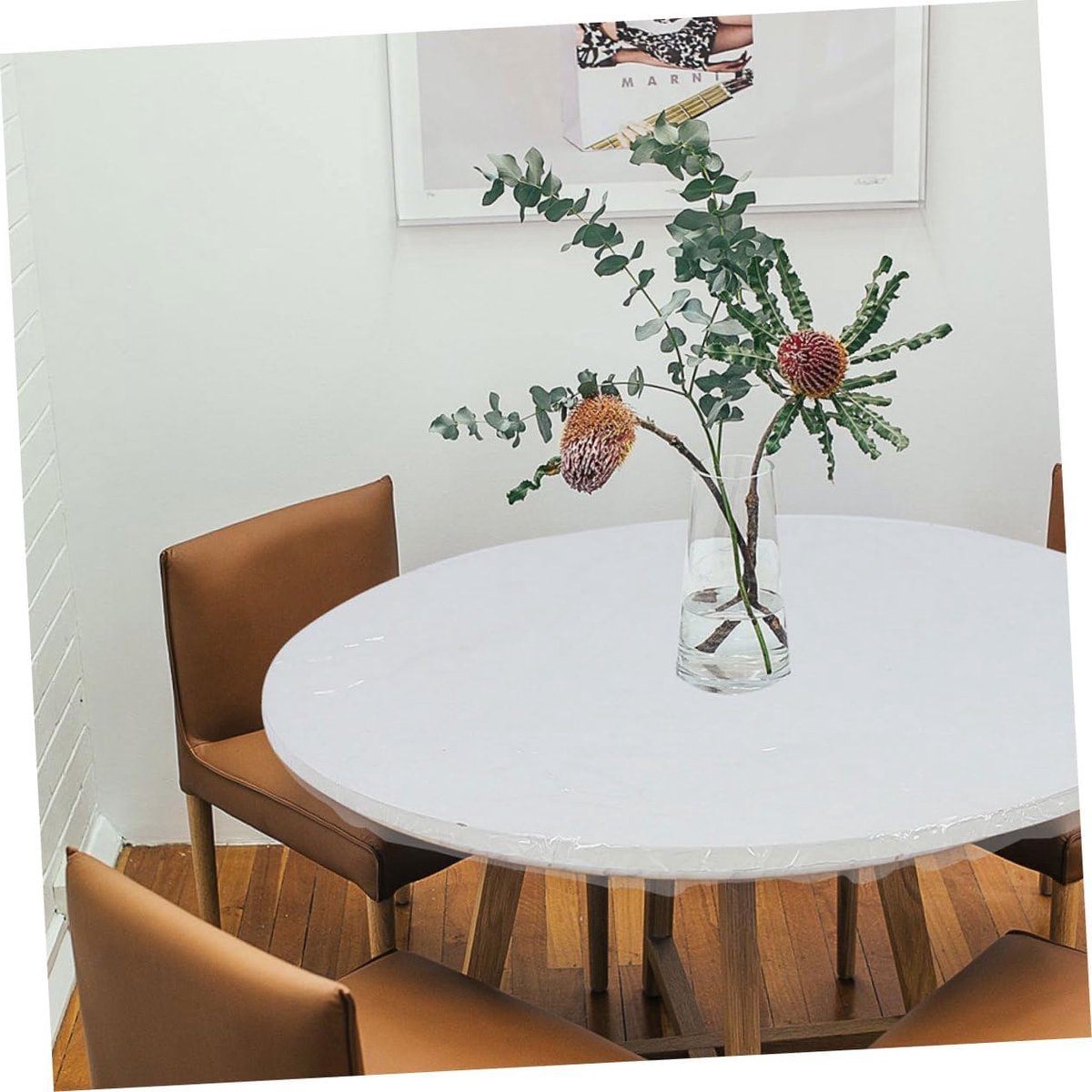 Tafelkleed - Beschermhoes - Tafel Beschermen - Elastische Pasvorm - 120 cm - Transparant