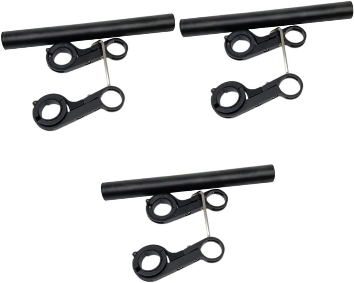 Fiets Stuurverlenger - Stuur Extender - Accessoires Bevestigen - Extra Ruimte Creëren - 20 cm Lengte - Zwart