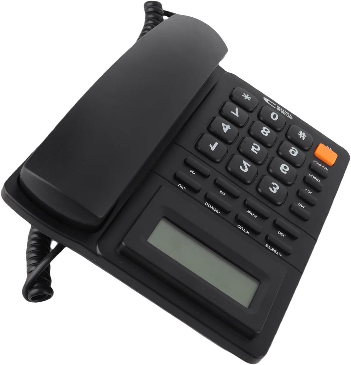 Vaste Telefoon - Bureau Telefoon - Thuiswerken - Ruis Onderdrukking - 22 x 21 x 8 cm - Zwart