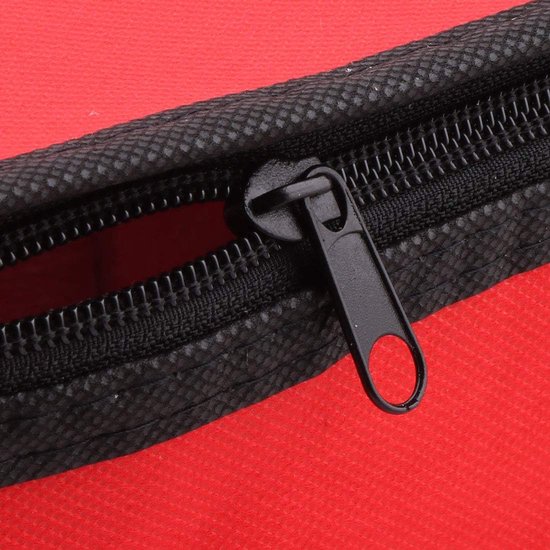 Koeltas - Lunchtas - Boodschappen Koelen - Ritssluiting - 25x25x20 cm - Rood — afbeelding 2