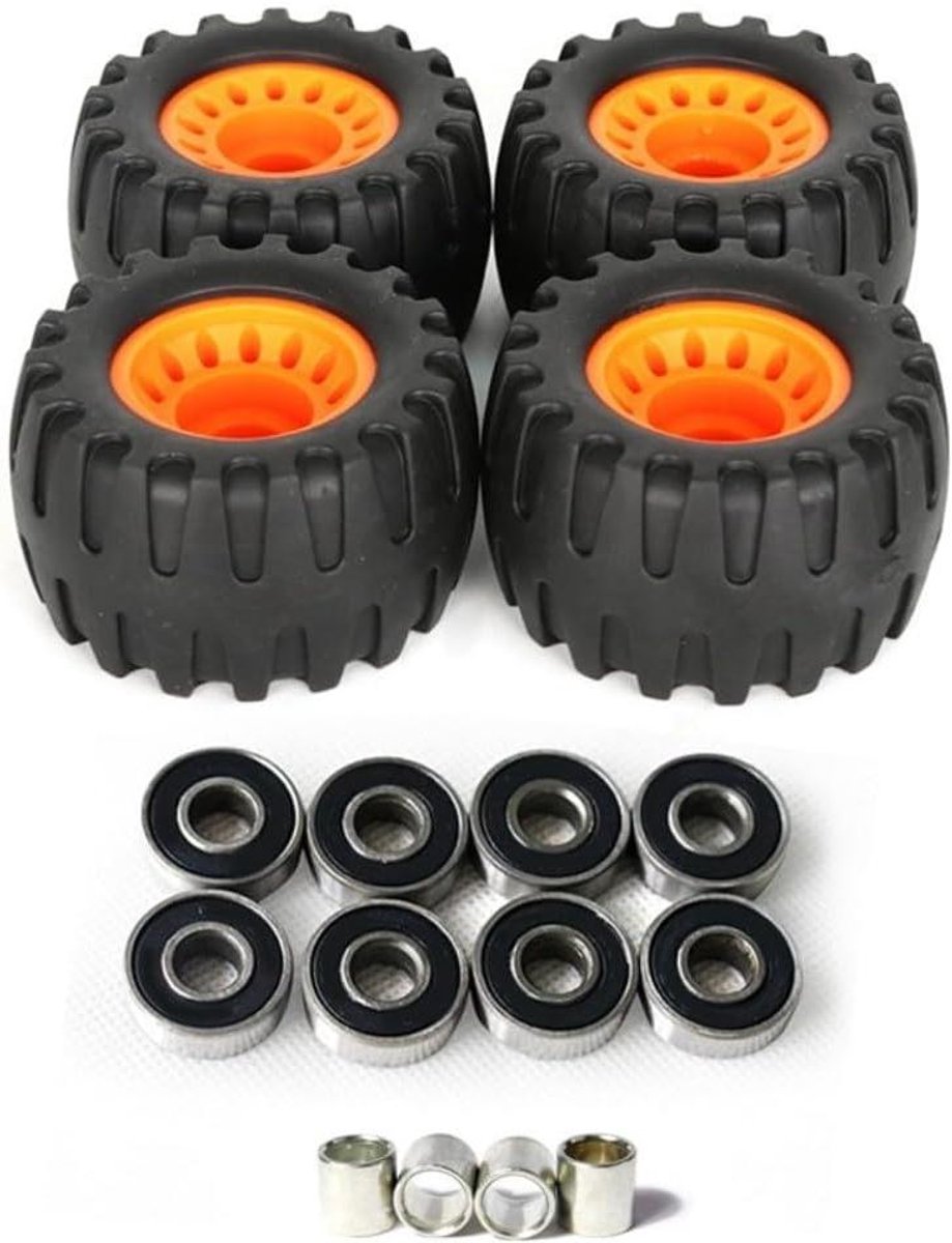 Off-Road Wielen Skateboard Wielen Ruig Terrein Schokabsorberend Plastic 76x45mm
