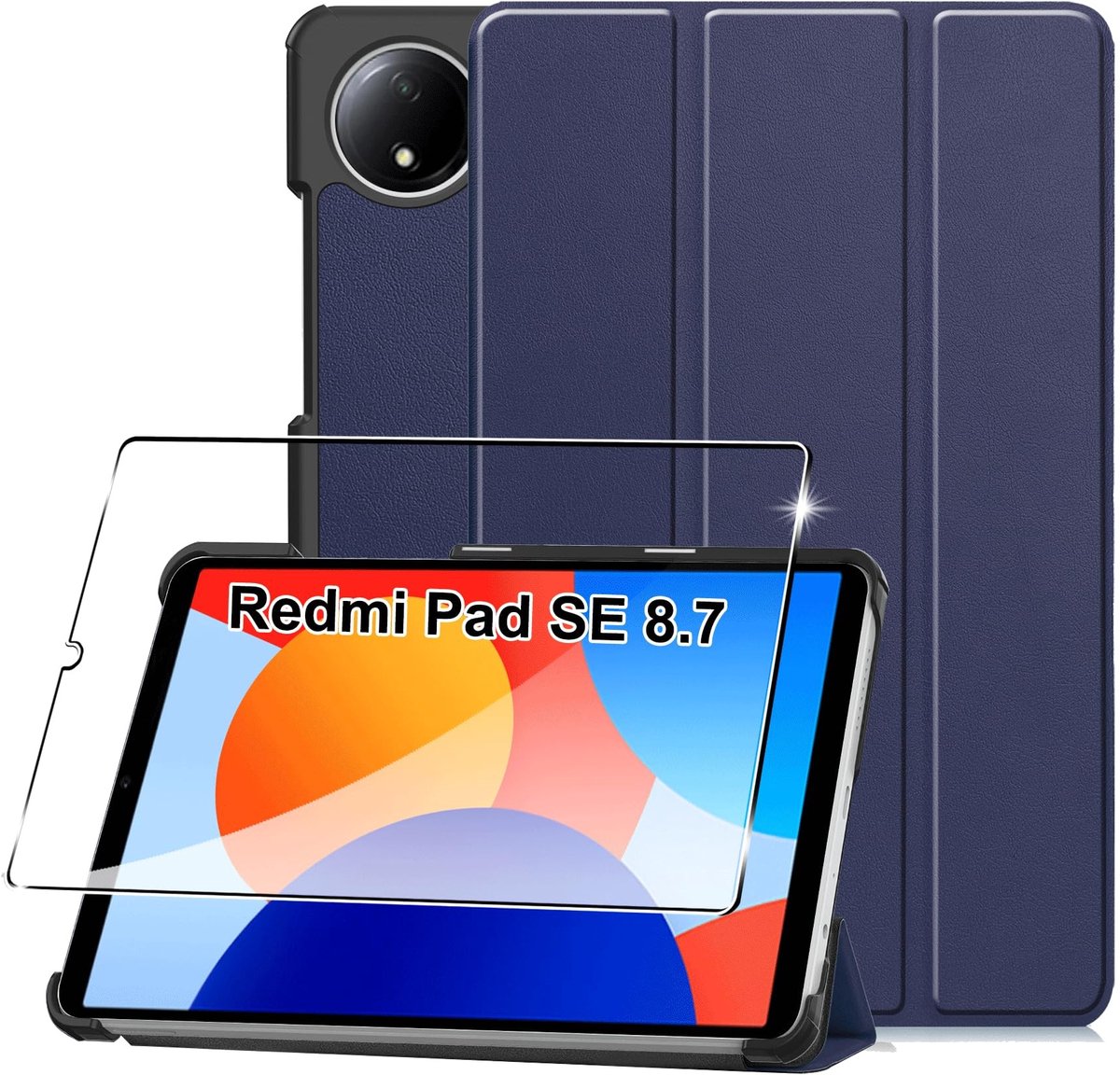 Innovra - Dailygoody - Beschermhoes - Ultra-dunne hoes - Schokbestendig - Blauw - Krasbestendig - Flexibele TPU - Geschikt voor Redmi Pad SE 8,7 inch - Kleur blauw