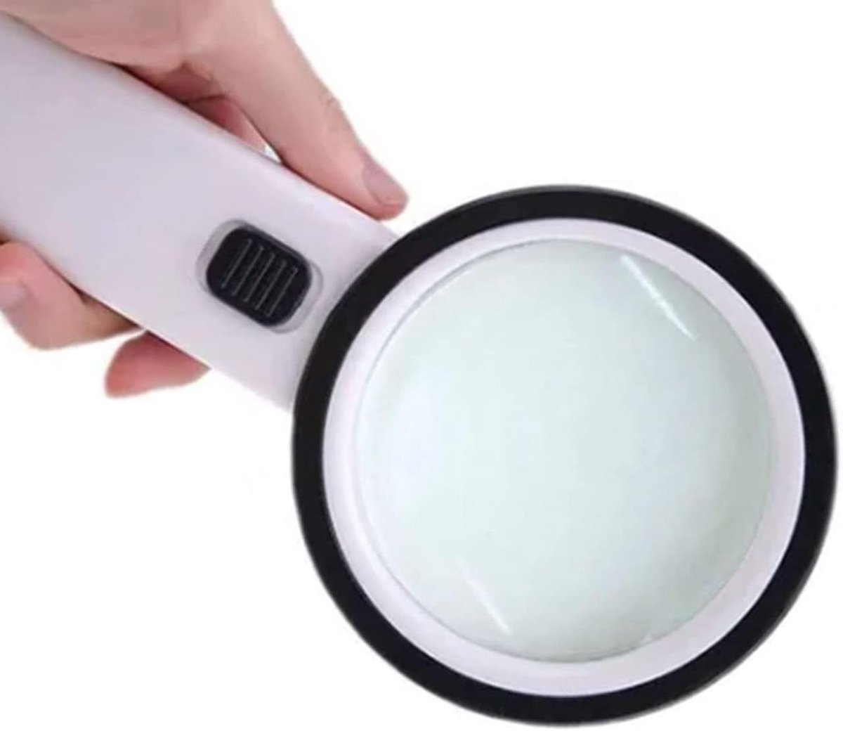 Groot Dubbellaags Optisch Vergrootglas met LED-licht voor Sieraden en Detailwerk - 90 mm Lens, 10X Vergroting, Handig en Draagbaar