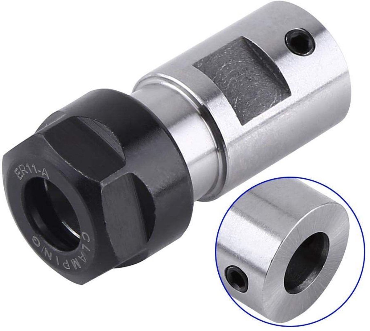 Innovra - Dailygoods - Dailygoody - Motoras Spantang - ER11 Spantang voor Frezen - Hoogwaardige Staal - 8 mm Capaciteit - Krachtige Klemkracht - Geschikt voor Draaibank ...