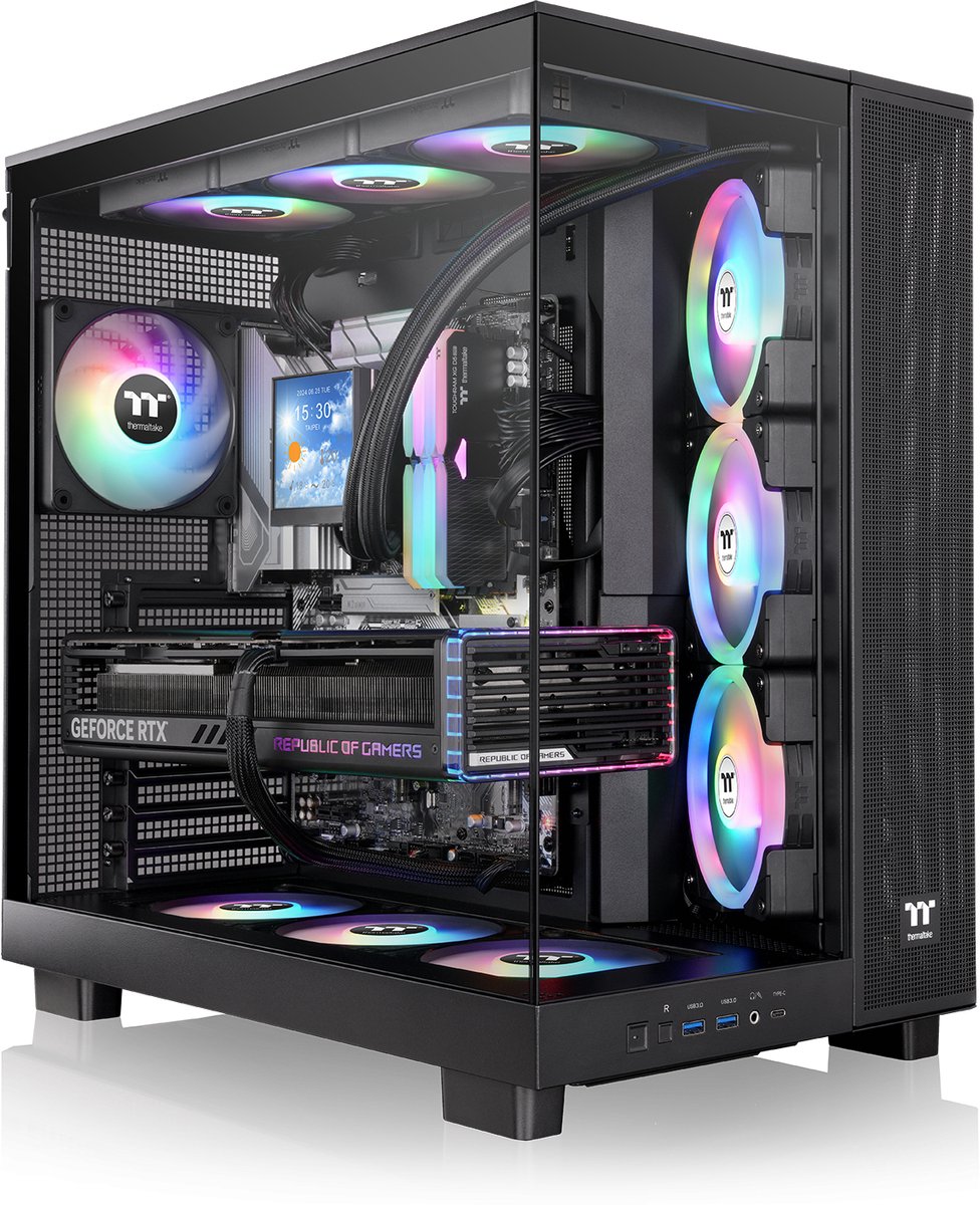 Thermaltake View 380 XL TG ARGB Midi Tower Zwart
