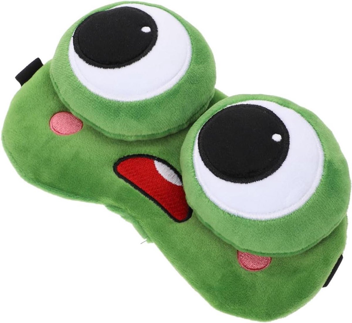 Dieren Slaapmasker - Oogmasker Kinderen - Ontspannen Slapen - Zacht Pluche Materiaal - 18 x 9 cm - Groen
