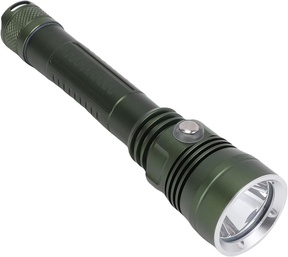 Waterdichte Duiklamp - Onderwater Verlichting - Duiken en Vissen - 80 Meter Diepte - 25 cm Lengte - Aluminium