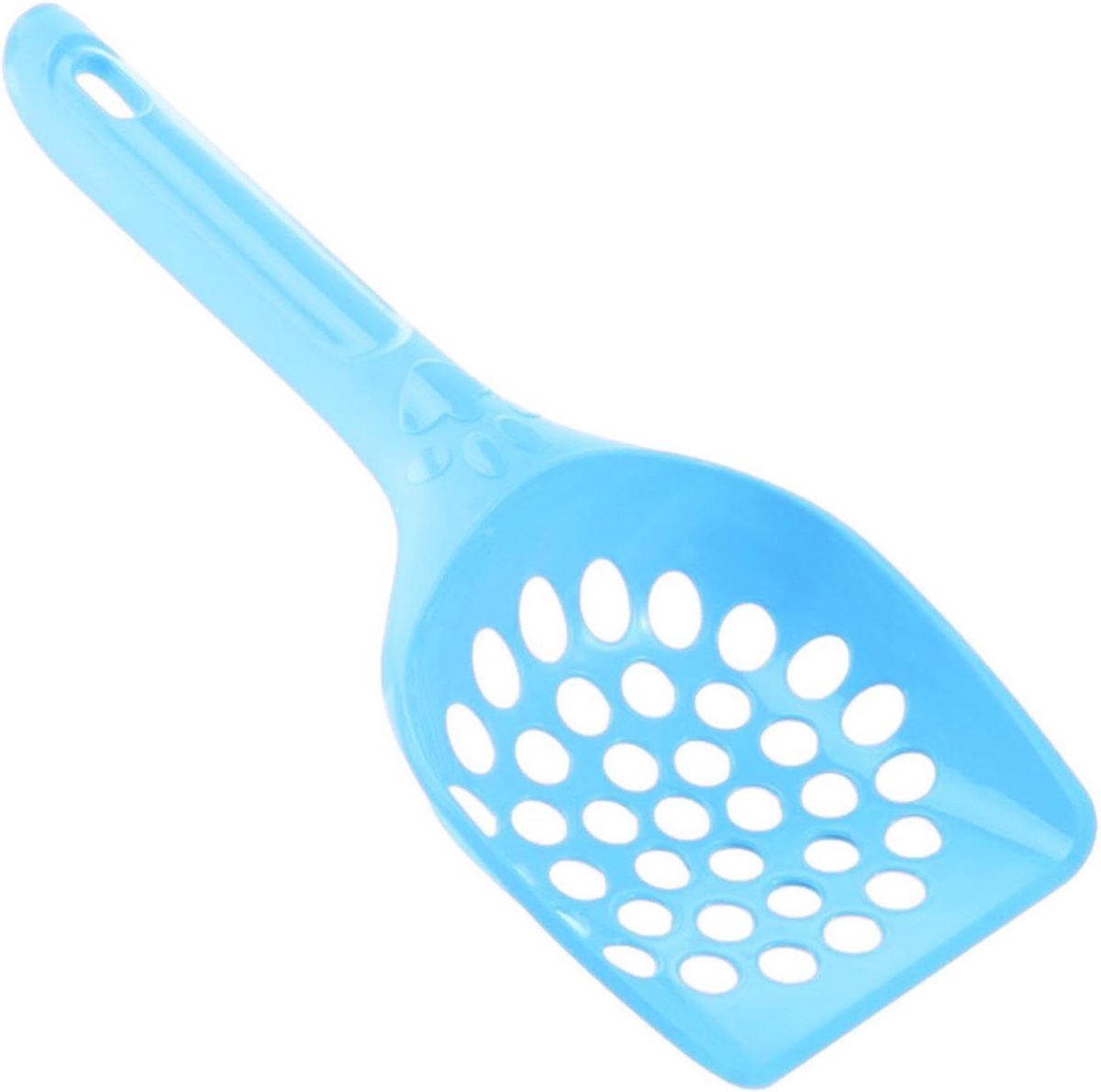 Bol.com Kattenbakschep - Poepschep - Kattenbak Onderhoud - Zandgat Ontwerp - 25.5 cm - Blauw aanbieding