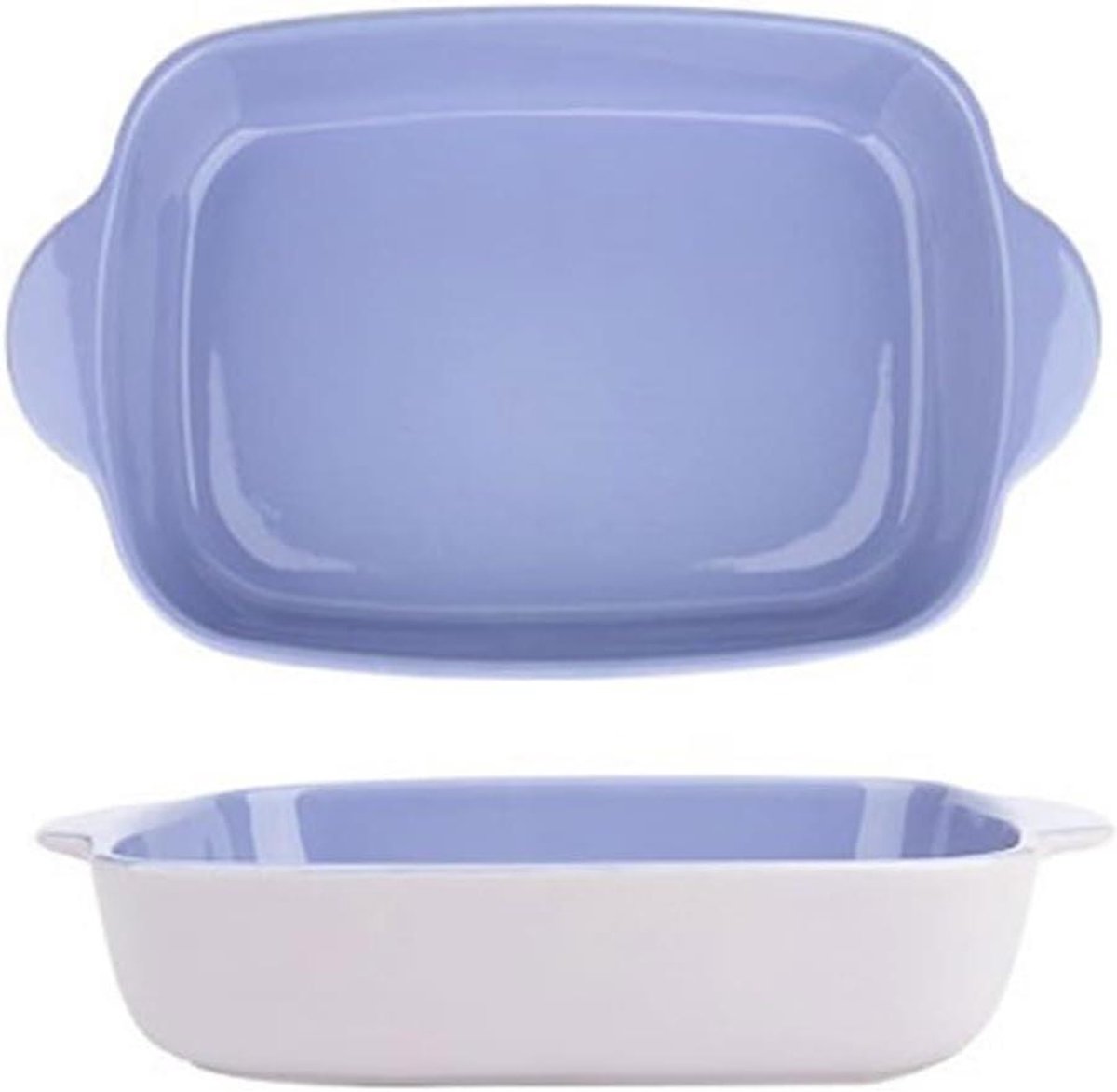 Ovenschaal Keramiek - Bakplaat - Gerechten Bereiden - Dubbele Oor Greep - 6.8 inch - Paars
