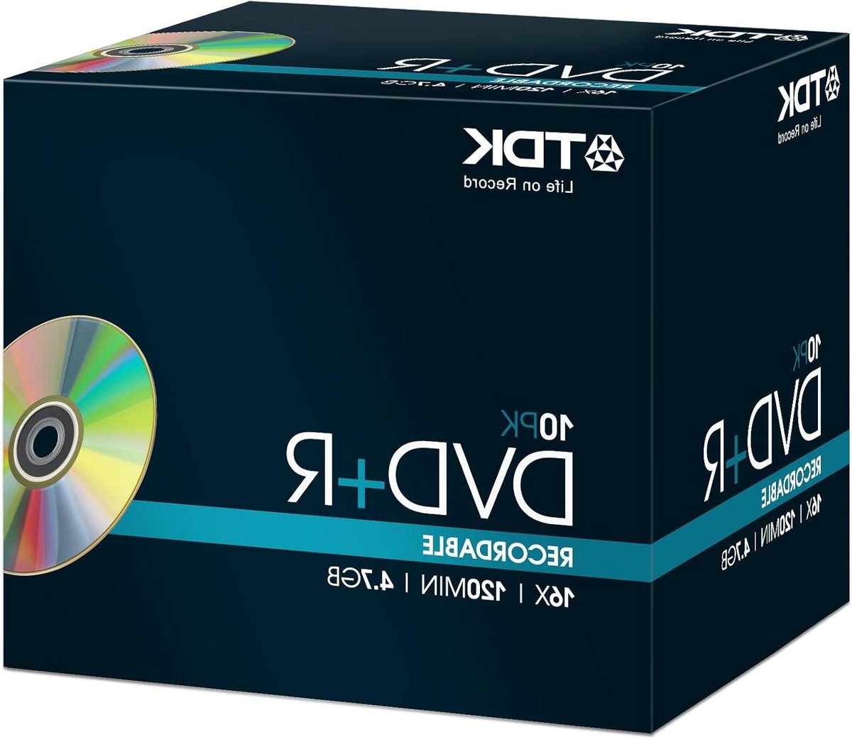 DVD+R schijven - Lege media - Data opslaan - Hoge opnamesnelheid - 10 stuks - Zilver