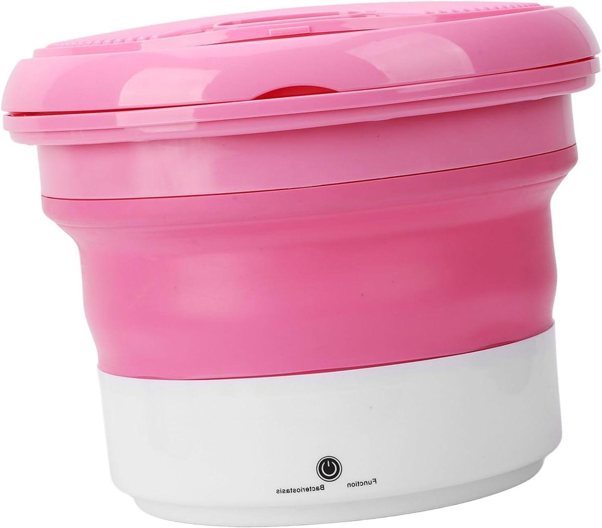 Opvouwbare Wasmachine Mini Wasmachine Reizen Kamperen Ruimtebesparend Design 33 x 33 x 12 cm Roze