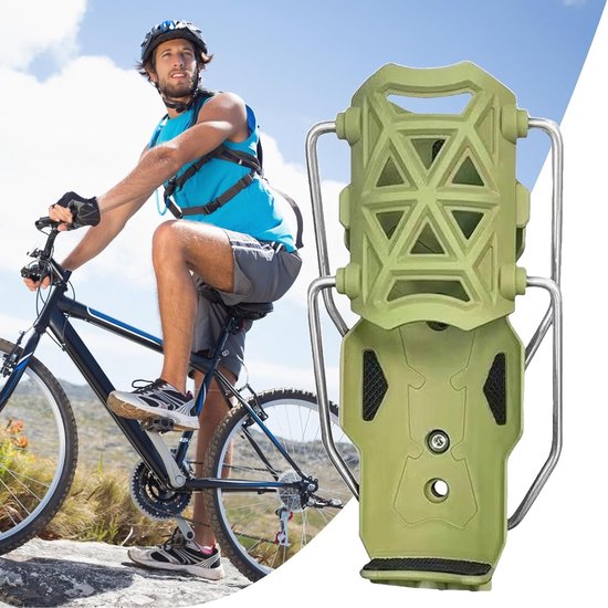 Flessenhouder Fiets - Bidon Houder - Outdoor Sporten - Verstelbare Positie - Universele Pasvorm - Groen — afbeelding 4